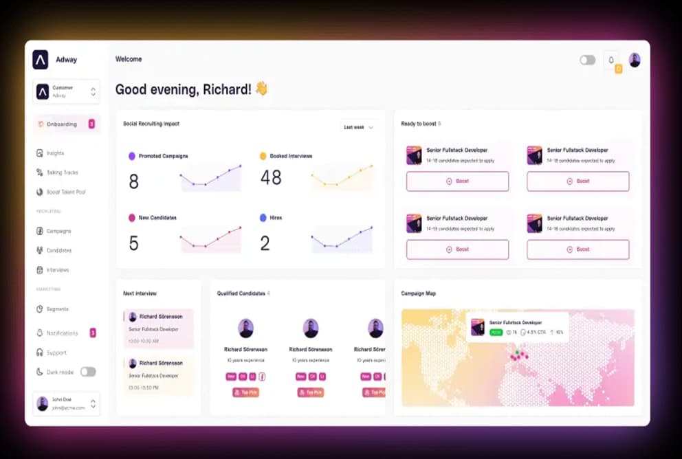 AI-driven HR Tech SaaS solution Adway AI