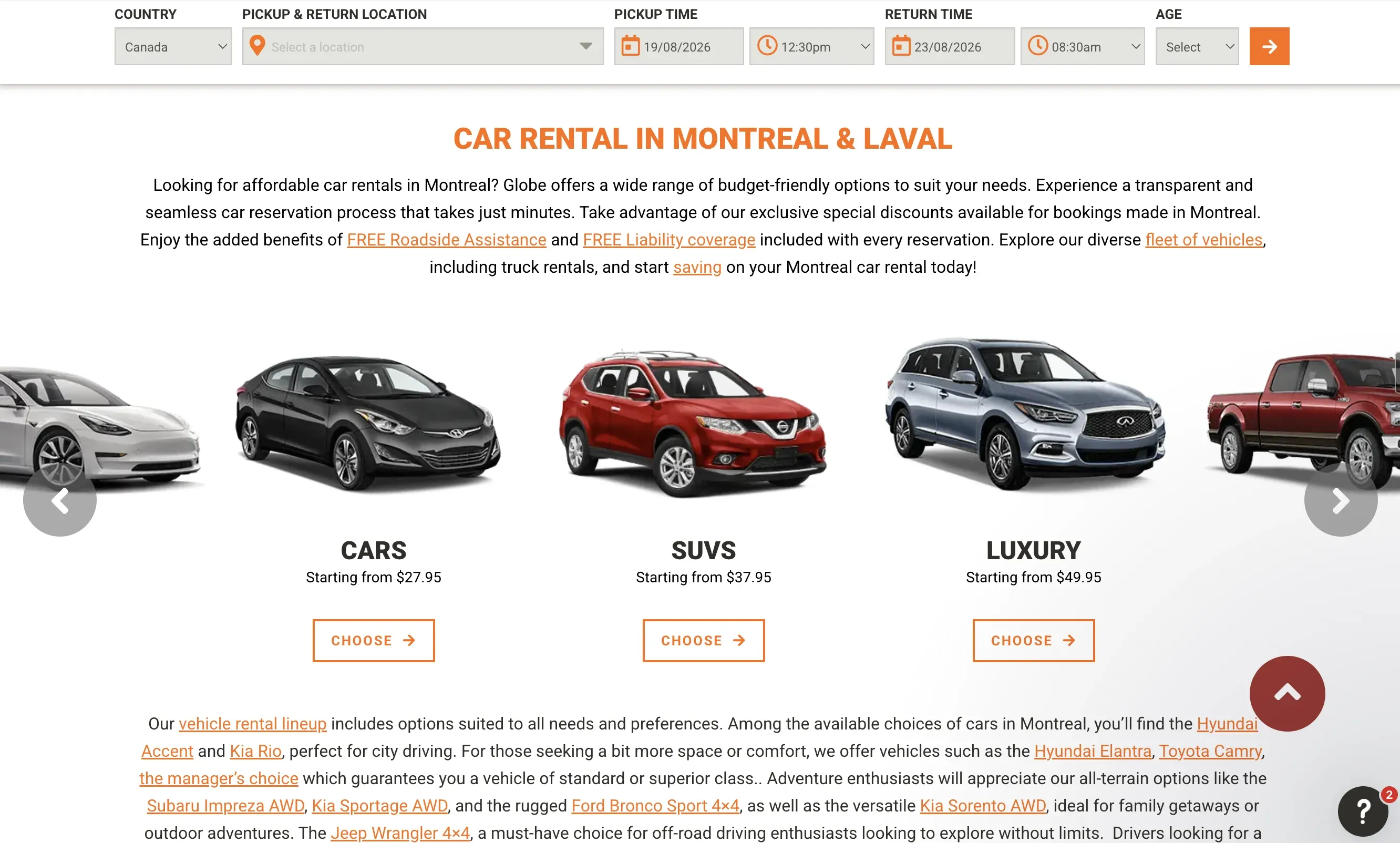 About Globe Car & Truck Rentals